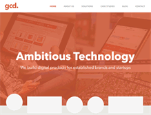 Tablet Screenshot of gcdtech.com